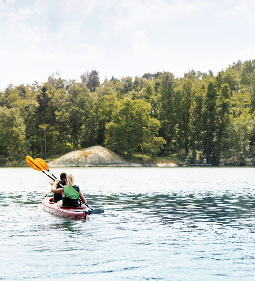 Dubbelkajak i Stockholms skärgård