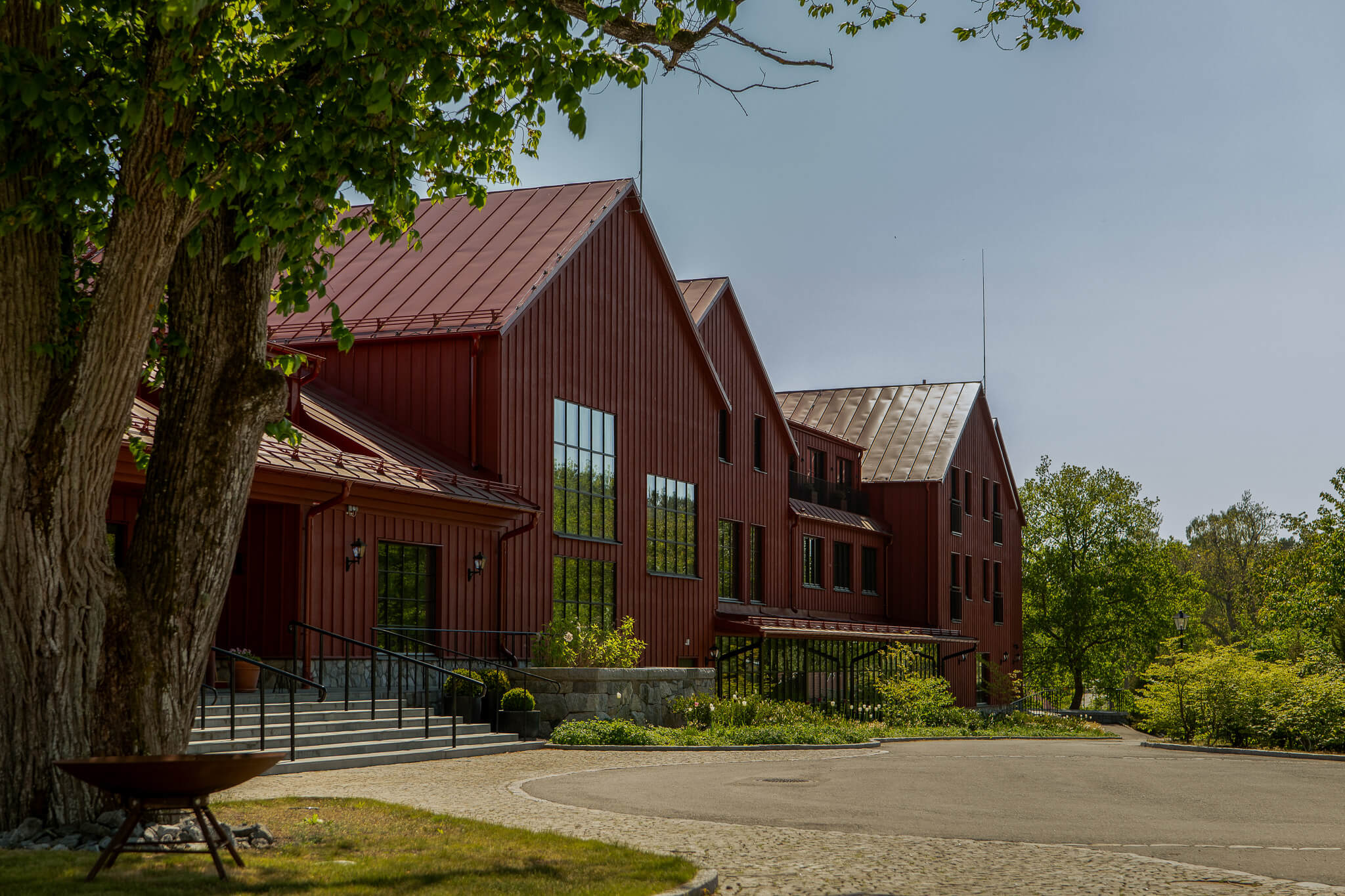 Hotell i skärgården i grönskande miljöer