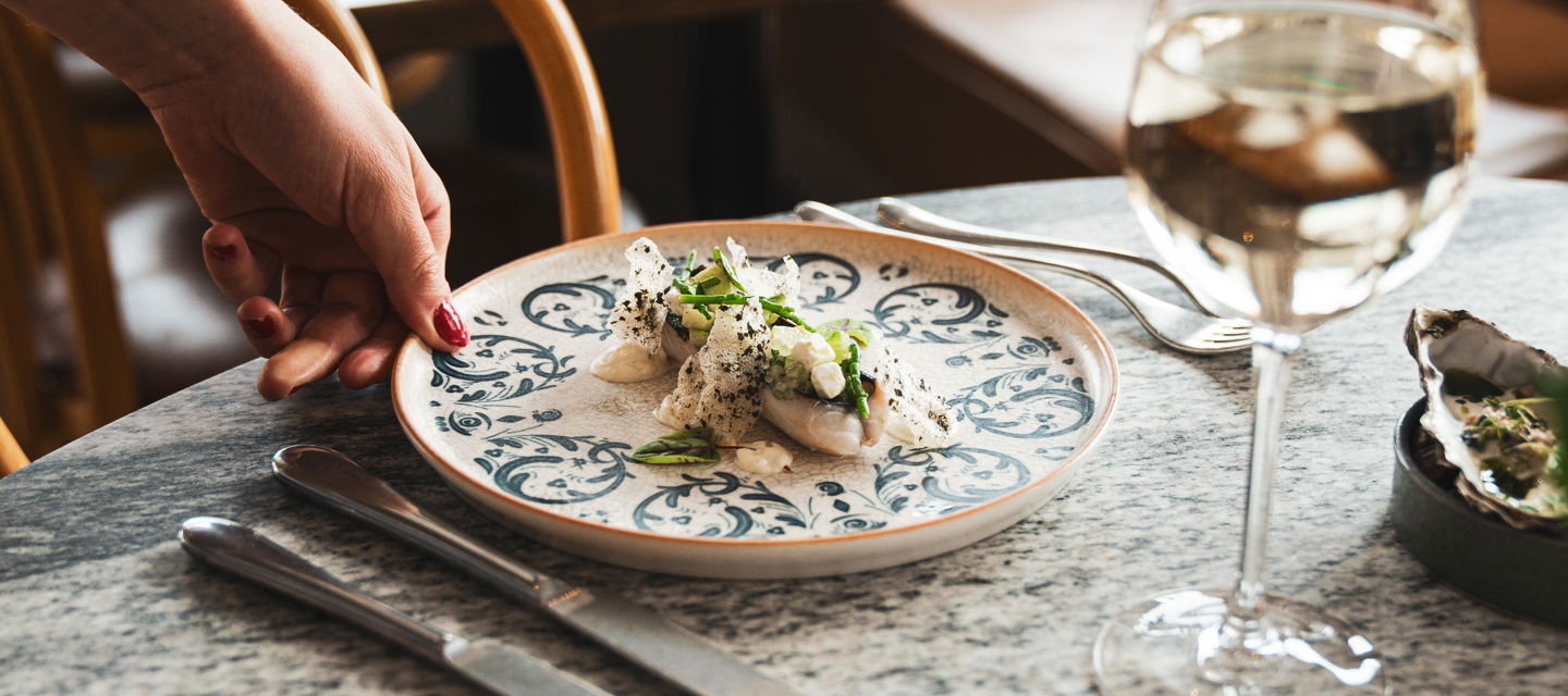 God mat serveras i restaurangen
