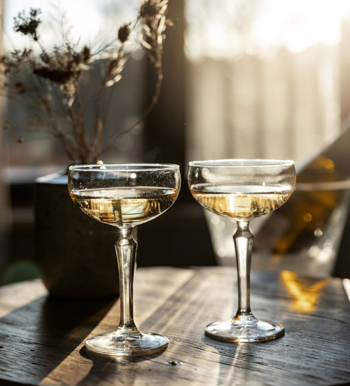 Två glas champagne