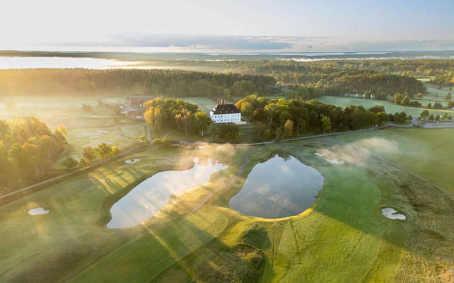 Haninge Golfklubb i vacker morgonsol