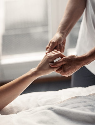 Avslappnande handmassage