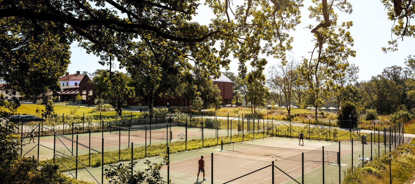 Tennisbanor i Stockholms skärgård