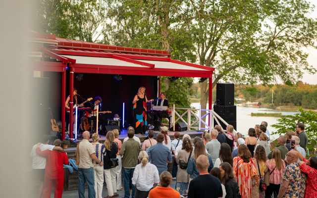 Konsert med livemusik i skärgården