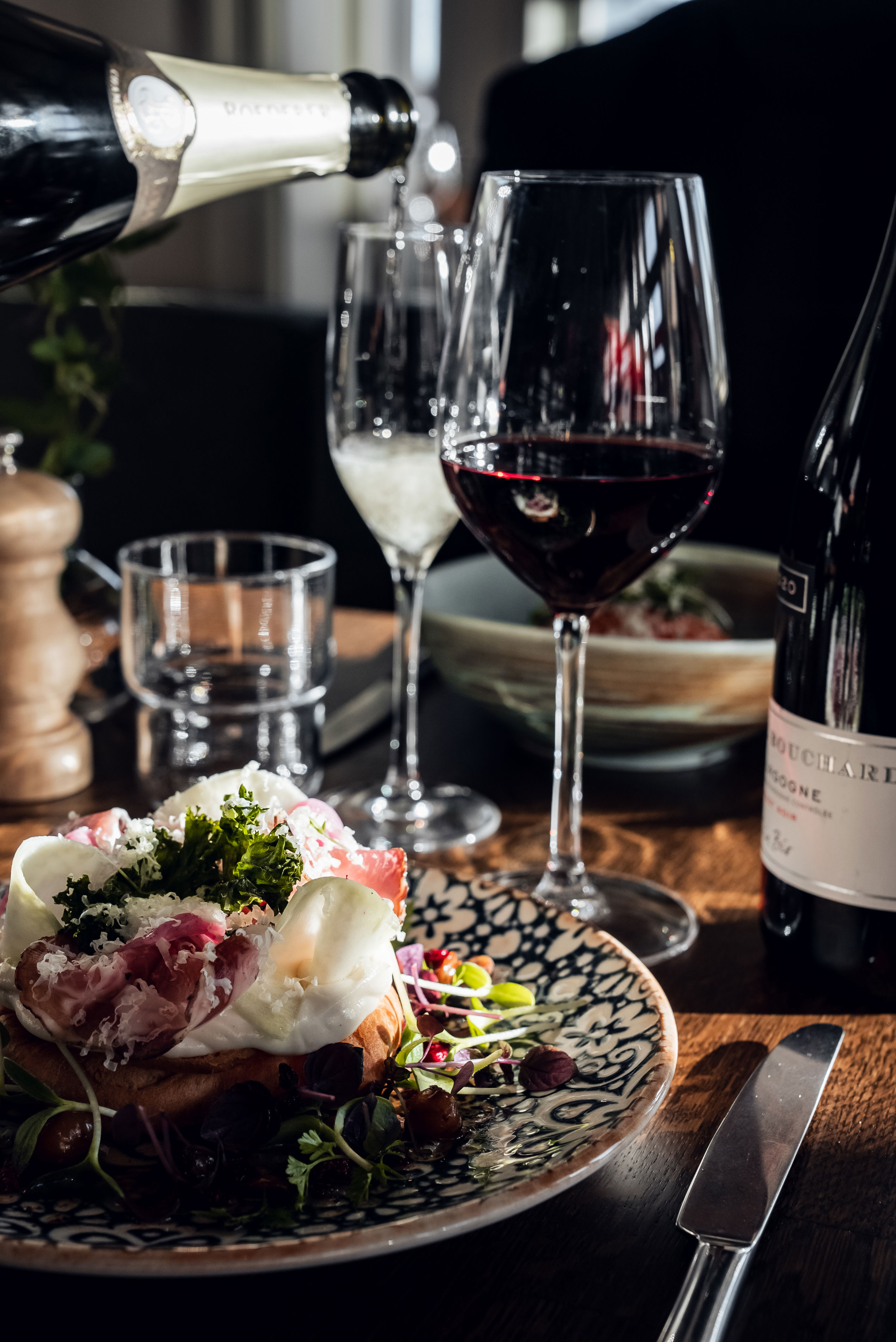 God mat serverad i restaurangen