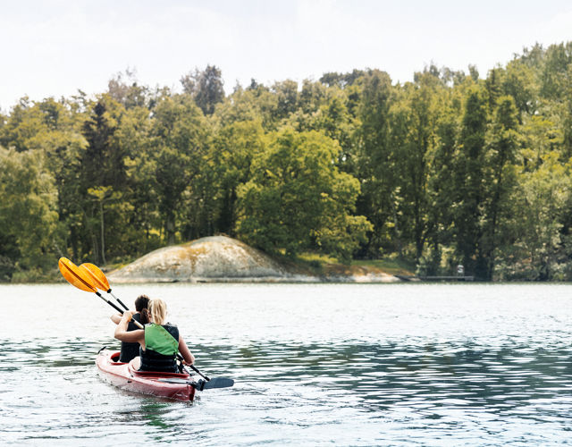 Dubbelkajak i Stockholms skärgård