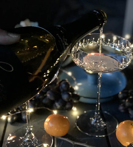 Champagneglas på fest