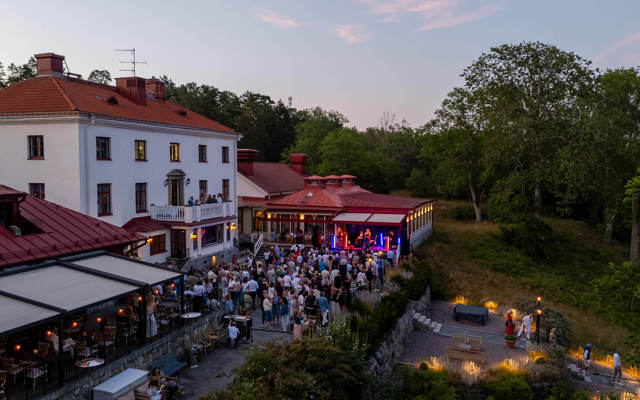Konsert utomhus i skärgården
