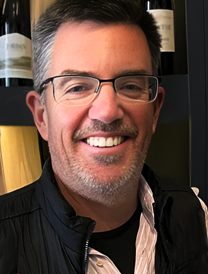 Vinproducent till vinmässa