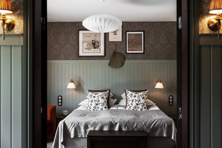 Hotellrum med vacker inredning