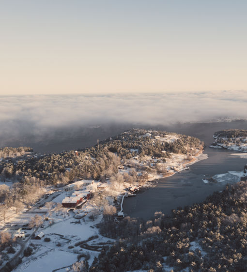 Smådalarö på vintern