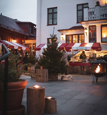 Julmarknad utomhus